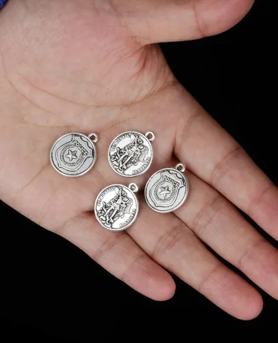 Vista 5 de San CristóbalSan JoséSan Miguel ArcángelSan BenitoNuestra Señora Gracia Medalla Milagrosa Colgante para collar de rosario, suministros