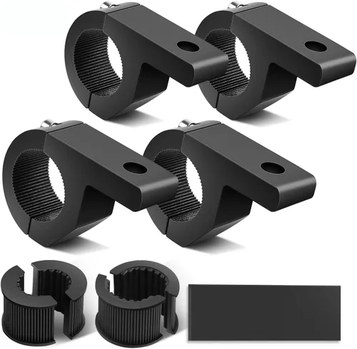 Vista 8 de Nilight - 90027B Juego de 2 piezas de abrazadera de barra horizontal para barra de luz LED, compatible con barras de toro de 0.75" 1" 1.25", barras