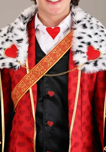 Vista 4 de Disfraz prémium de rey de corazones para adulto