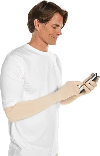 Vista 3 de Coolibar UPF 50+ Culebra UV - Guantes largos para el sol, protección solar para hombre y mujer