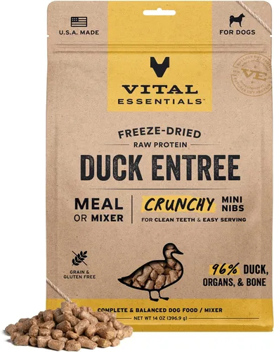 Vista 19 de Vital Essentials Alimento liofilizado para perros, mini puntas de ternera, bolsa de 5.5 onzas Crunchy, Complete Meal or Topper, Made With 96%
