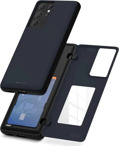 Vista 98 de GOOSPERY Funda tipo cartera para Samsung Galaxy S22 Ultra, [tarjetero] parachoques magnético de puerta con cierre automático, cubierta protectora