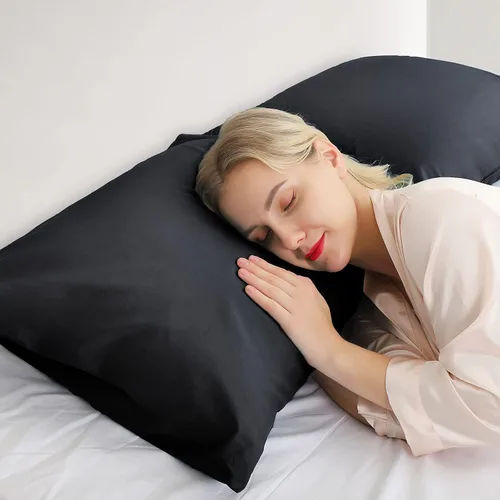Vista 6 de Warmstar Juego de 2 fundas de almohada de algodón de tamaño estándar, fundas de almohada de 600 hilos de 20 x 26 pulgadas, fundas de almohada