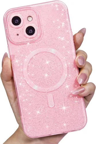 Vista 104 de LoeoeL Funda para iPhone 12 con Purpurina Compatible con Magsafe, Femenina Linda Brillante Magnética Mag Safe Bonita Funda para Teléfono