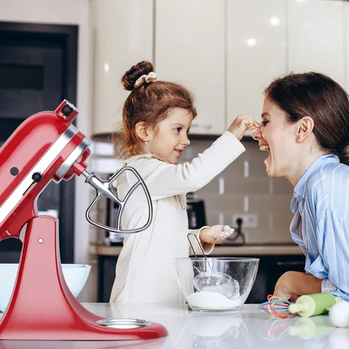 Vista 7 de Accesorio de Paleta de Acero Inoxidable para Batidora de Pie KitchenAid, Compatible con Tazones de Batidora de Pie Inclinable de 4.5-5 Cuartos