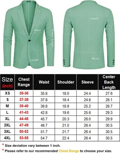 Vista 6 de COOFANDY Blazer casual de lino para hombre, ligero, ajuste regular, chaqueta deportiva con un botón