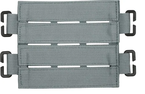 Vista 3 de Panel de conexiones Molle grande con lazo de corte láser, soporte de pantalla de parche Molle para mochila, mini tablero de conexiones de 5 x 4.3
