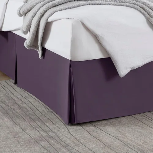 Vista 11 de Nestl Falda de cama individual blanca – Falda de cama de tamaño individual de 14 pulgadas de caída – Faldas de cama de microfibra cepillada – Falda