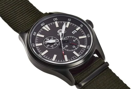 Vista 6 de Orient Reloj de campo automático japonés de acero inoxidable para hombre