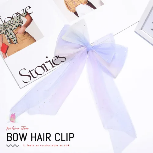 Vista 5 de JEAIRTS Lazos de tul con luces LED brillantes para el cabello para mujer