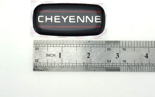 Vista 3 de 1 pieza de repuesto para pilar de techo con logotipo de Cheyenne para Silverado Chevrolet 88-07 (negro rojo cromado)