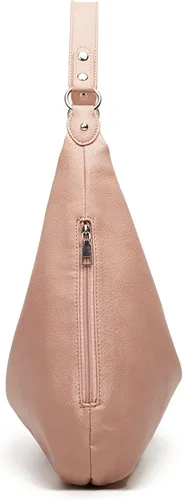 Vista 7 de Bolso Hobo para mujer, de piel sintética, suave, holgado, con cremallera