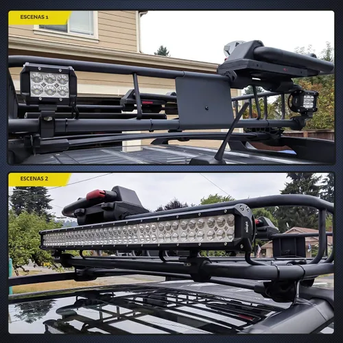 Vista 7 de Nilight - 90027B Juego de 2 piezas de abrazadera de barra horizontal para barra de luz LED, compatible con barras de toro de 0.75" 1" 1.25", barras