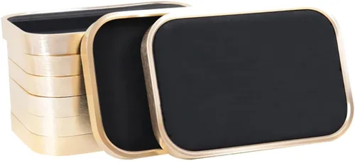 Vista 6 de AOSIFIEL Bandeja de joyeríaorganizador de joyas para anillos, plato de baratija, decoración de habitación, regalos de novia para mujeres, bandeja