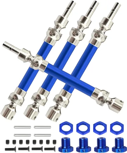 Vista 8 de Rc Eje de transmisión CVD Actualizaciones para 1/8 Typhon 4x4 3s Blx, 1/8 Typhon 550 Mega 4x4, 4 piezas Piezas de mejoras de ejes delanteros