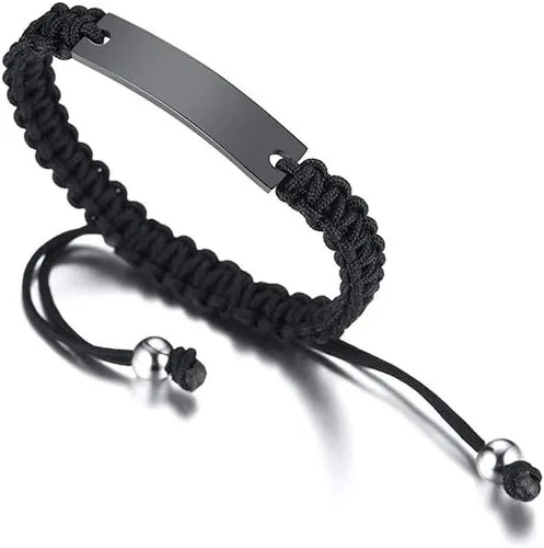 Vista 4 de VNOX Juego de 2, 3, 4, 5 pulseras de cuerda trenzada hechas a mano para dama de honor, pareja