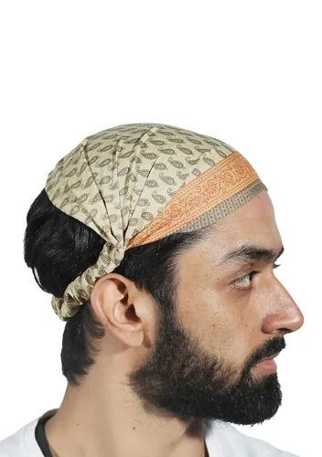 Vista 3 de SARJANA HANDICRAFTS Lote 10 piezas para mujer, banda de seda estampada para el cabello (surtido))