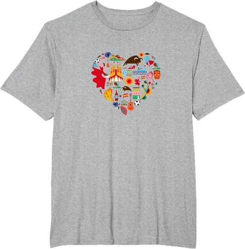 Vista 26 de I Love España Cute Español Orgullo, Madrid Barcelona playera, niños 10, Lemon Limón