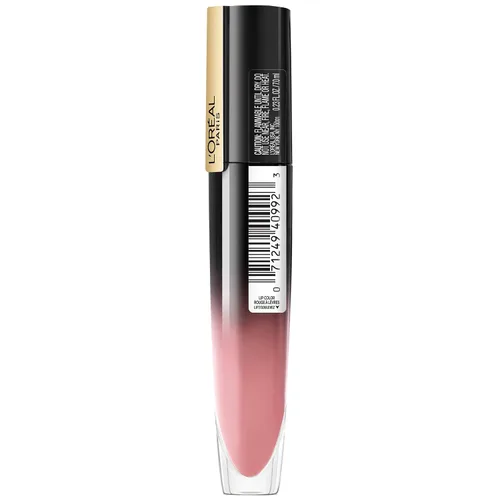 Vista 2 de L'Oreal Paris Brilliant Signature - Lápiz labial brillante para labios, Be Captivating, 0.21 onzas líquidas.