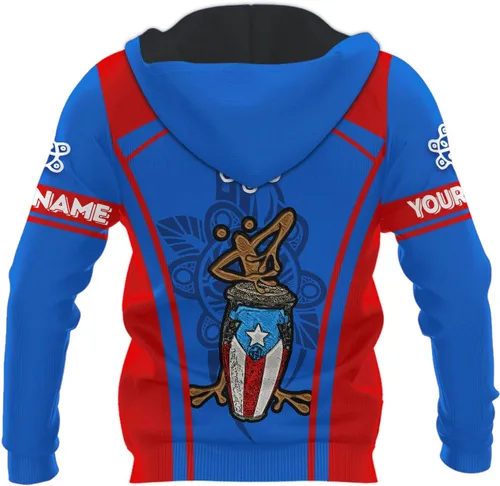 Vista 9 de AOVL - Camisetas con nombre personalizado de Puerto Rico en 3D, camiseta de bandera de Puerto Rico para hombres y mujeres, S-5XL con bandera