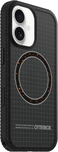 Vista 4 de OtterBox Sole Series - Carcasa para iPhone 16, color negro Funda protectora para iPhone con bordes de banda de rodadura, con bucle para el dedo