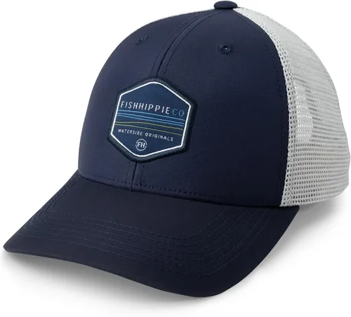 Vista 6 de Fish Hippie Gulfstream Trucker Hat Malla trasera Cierre ajustable Snapback