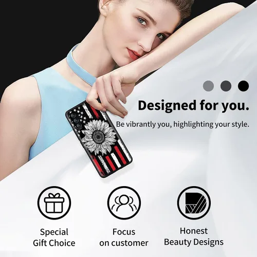 Vista 6 de Funda para Samsung Galaxy A13 5G 2021/Samsung A04s con soporte para el dedo para teléfono, correa de mano elástica, funda de TPU a prueba de golpes