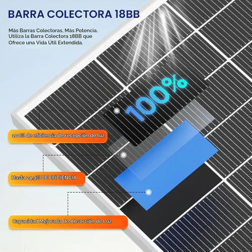 Vista 3 de Kit de panel solar de 400 vatios con alta eficiencia monocristalino de 200 W, 2 paneles solares para caravanas y controlador de carga MPPT de 30 A