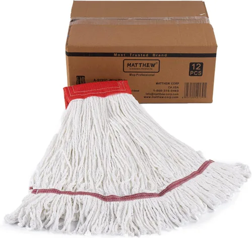 Vista 13 de Matthew - Trapeador de microfibra de limpieza resistente, repuesto de cabezal de trapeador húmedo, excelente absorción, capacidad de lavado premium