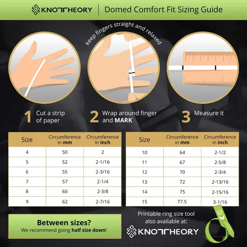 Vista 5 de Knot Theory Anillos de boda de silicona transpirable para hombres y mujeres Anillos de boda de goma de goma para él y ella Regalo de aniversario