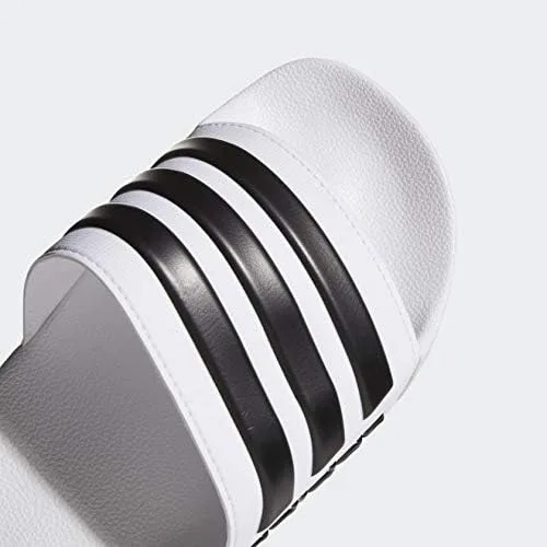 Vista 8 de Adidas Adilette - Sandalias de ducha para hombre, BlancoNegroBlanco