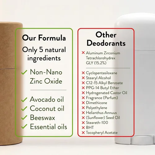 Vista 4 de Desodorante sin aluminio para mujer, barra natural de romero y menta
