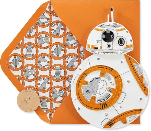 Vista 9 de Papyrus Surtido de tarjetas de cumpleaños de Star Wars, BB-8 y Yoda (3 unidades)