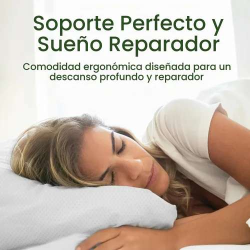Vista 4 de Almohada de espuma viscoelástica triturada tamaño Queen – Almohada de cama refrescante para dormir para el estómago, la espalda y el cuerpo – 1
