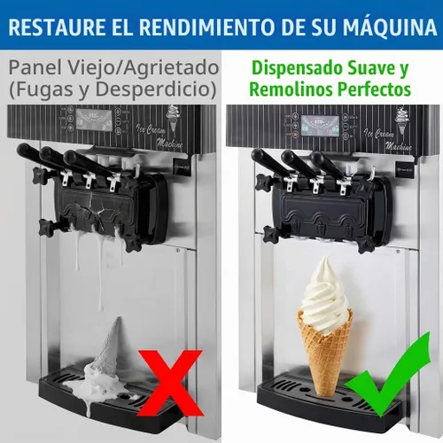 Vista 2 de Puerta de descarga de 3 manijas para máquinas de helado VEVOR YKF Soft Serve
