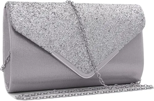 Vista 2 de Bolsos de mano para mujer, bolsos de noche para mujer, bolso tipo sobre, cartera de boda, bandolera