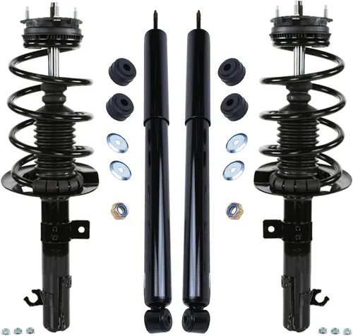 Vista 59 de Detroit Axle - Kit de amortiguadores de 4 puntales para Ford Escape 14-19, 2 puntales delanteros con resorte helicoidal 2 amortiguadores traseros