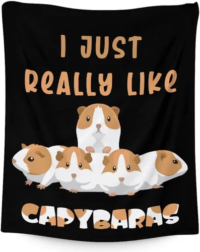 Vista 10 de Capybara - Manta de regalo de 30 x 40 pulgadas, manta de franela de felpa suave y cálida para sofá, cama y sofá