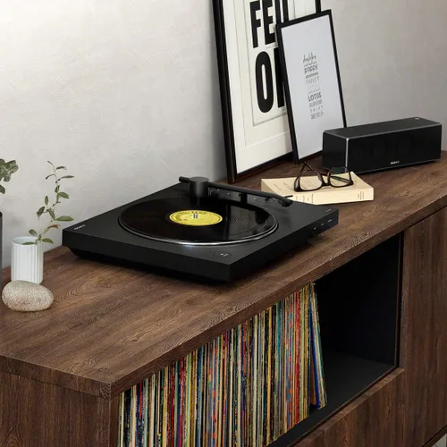 Vista 6 de Sony - Tocadiscos PS-LX310BT de cinturón: Reproductor de discos de vinilo inalámbrico, totalmente automático con Bluetooth y salida USB
