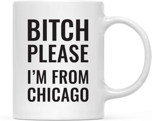 Vista 102 de Andaz Press Taza de café de 11 onzas, regalo de broma, Bitch Please I'm from Alabama, paquete de 1, incluye caja de regalo, divertidas ideas