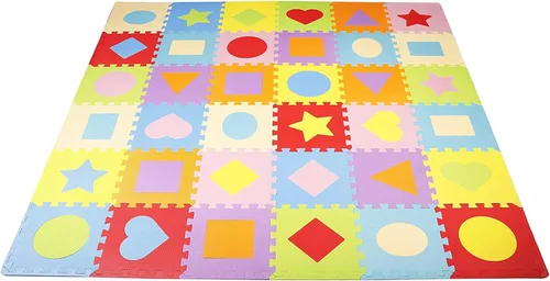 Vista 10 de BalanceFrom Tapete de juego de rompecabezas para niños con azulejos entrelazados de espuma EVA