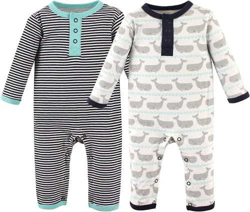 Vista 64 de Hudson Baby - Overol unisex de algodón para bebé Manzana