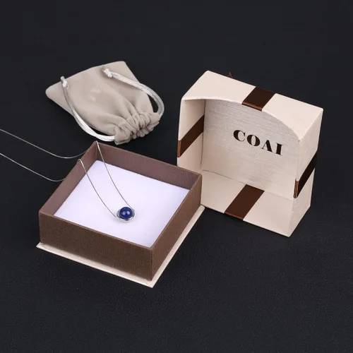 Vista 7 de COAI Collar de plata de ley - Collar de cristal simple con piedra lunar, lapislázuli o piedras de malaquita