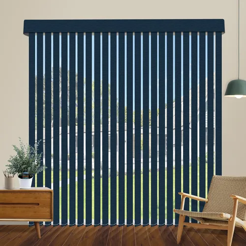 Vista 32 de Persianas verticales opacas sin cordón, persianas de tela con listones de 3.5 pulgadas, persianas verticales con protección UV, tamaño súper grande