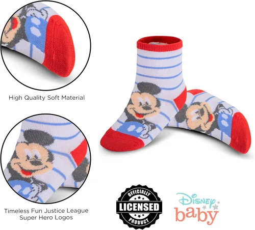 Vista 4 de Disney 10-Pack Mickey Mouse Baby Boy Infant Sock Multicolor - 0-24 Months