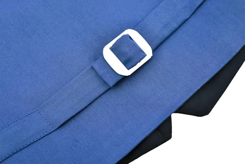 Vista 5 de Lilax Conjunto formal de camisa de vestir de 4 piezas, pantalones y corbata y chaleco para niños, Azul Real