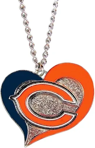 Vista 11 de Collar con colgante de corazón en espiral de la NFL - Joyería de regalo para mamá, esposa, hermana, hija, mejor amiga - Regalo ideal