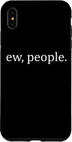 Vista 11 de Ew People - Funda de regalo para iPhone 17 con frases introvertidas y frases de memes
