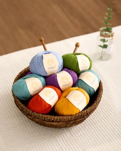 Vista 6 de 100% lana merino para tejer y ganchillo, hilo lujoso y suave de 6 cabos para tejer y crochet a mano, 1.76 oz/50 g, 127 yardas/116 metros