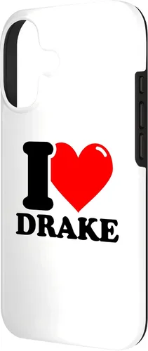Vista 2 de Carcasa con texto en inglés "I Love Drake" para iPhone 17